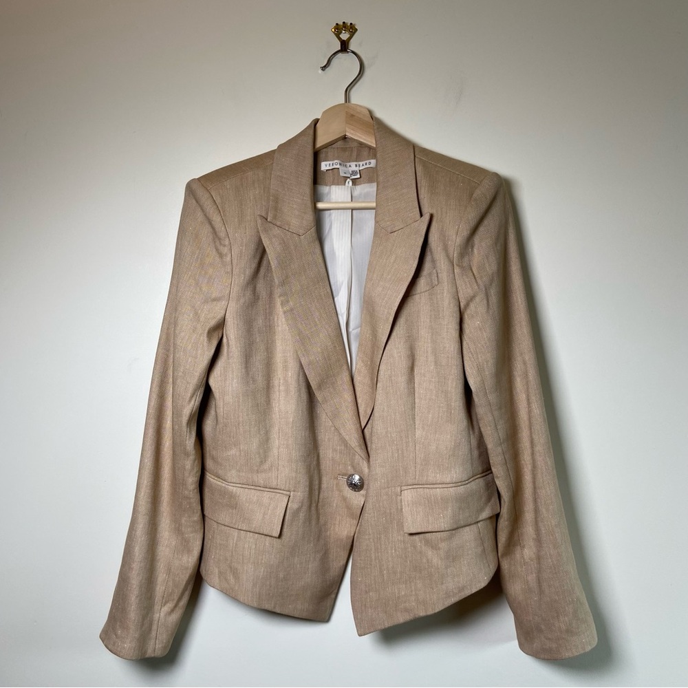 Veronica Beard Hosanna Linen Dickey Jacket - Picture 2 of 9
